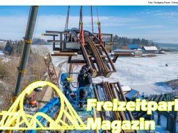 Aufbau des Themenbereichs „Sonnenbucht“ in FANTASIA (Januar 2025)